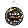 Christmas Doorplate Sign Wood Ornament Festive Decoration