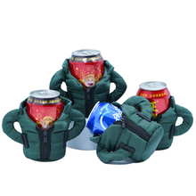 Unique Down Jackets Beer Can Cooler Cup Insulated Sleeve