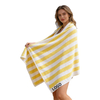 29.5"*59" Large Size 100% Cotton Striped Sports Beach Towel