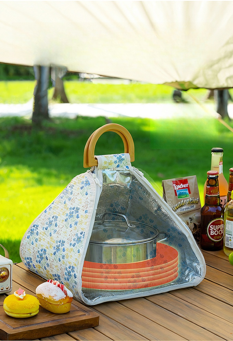 Macaron Color Insulated Lunch Cooler Bag with Zipper