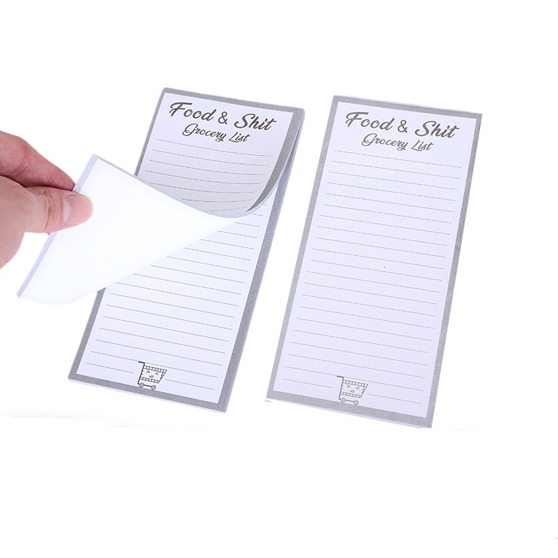 Custom Magnetic Fridge Notepad with Full Soft Magnet Backing