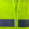 Class 2 Mesh Zip-Front Vest High Visibility Work Shirt