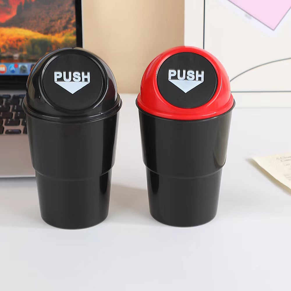 Mini Car Trash Can Bin with Lid