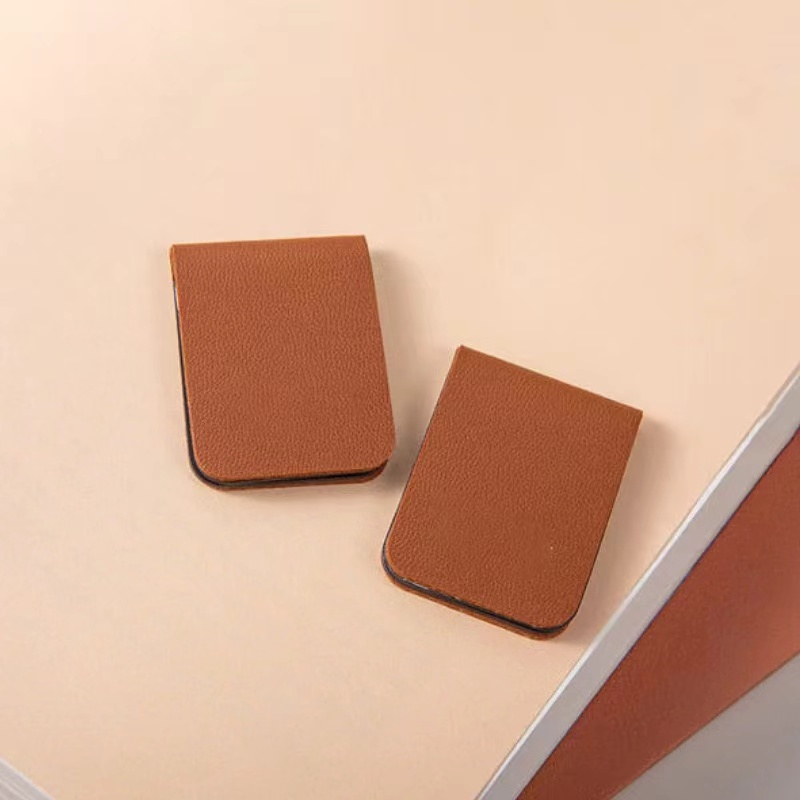 Custom Magnetic Leather Bookmark