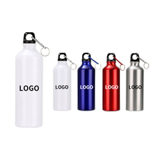 25oz Portable Aluminum Sports Water Bottle with Carabiner