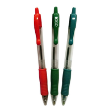 Plastic Ballpoint Pen With Rubber Grip