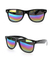 Print Color Mirrored Lenses Sporty Sunglasses