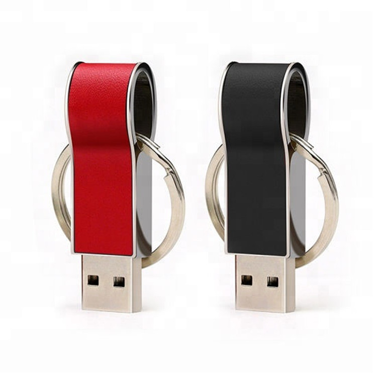 16 GB leather And Metal Flash Drive