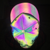 Rainbow Reflective Baseball Caps Men Fluorescent Hat Casual Night Party Cap