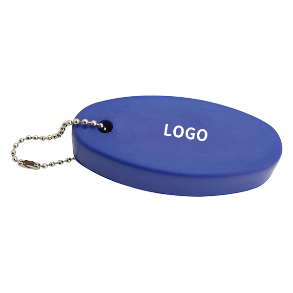 Floating Board Shaped Foam Ball Stress Relieving Keychain
