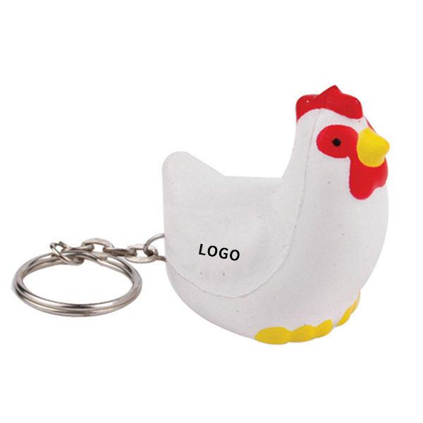 PU Elephant Stress Ball Keychain Pressure Reliever Keyring