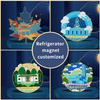 Personalized Cultural and Creative Scenic Magnets