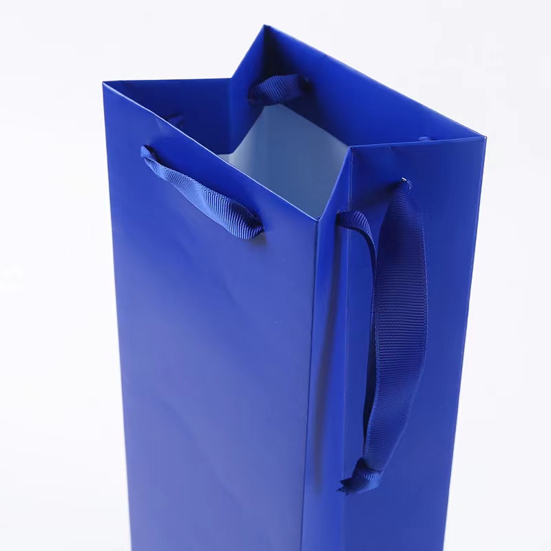 Heavy Wine Paper Bag with Two Bottle