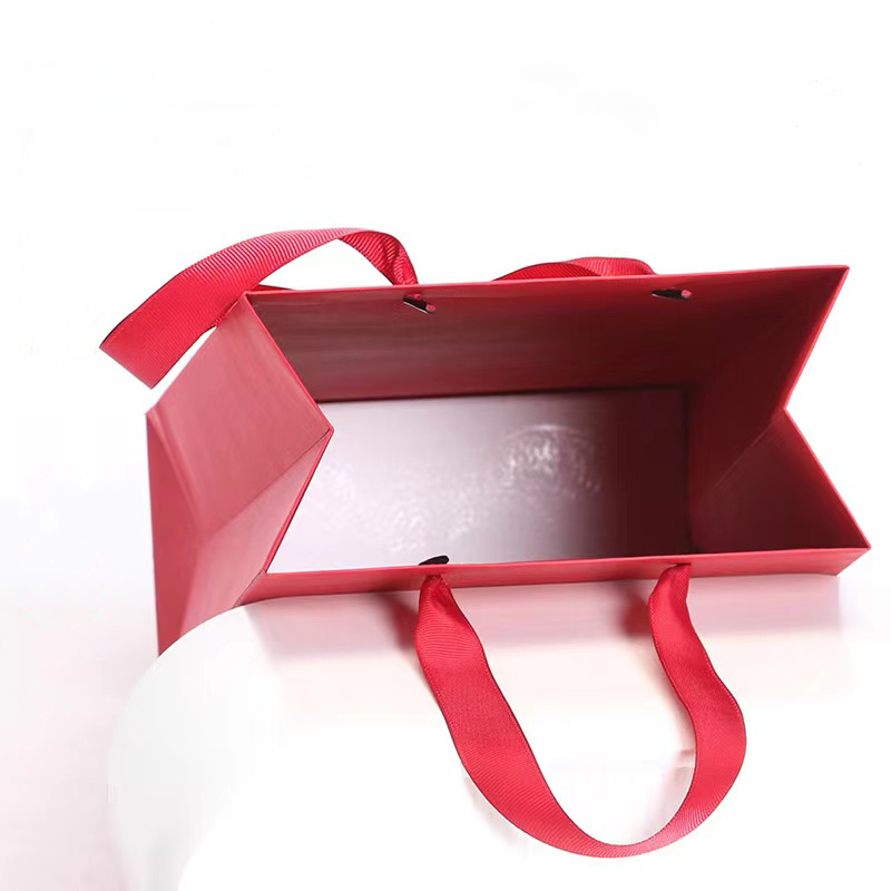 Heavy Wine Paper Bag with Two Bottle
