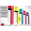 Portable Plastic Pill Box And Water Cup 2-in-1