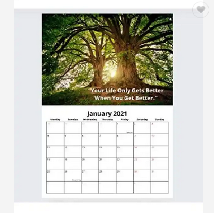 Full Color Desk Calendar
