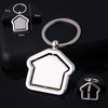 360 Degree Rotating House-Shaped Metal Keychain