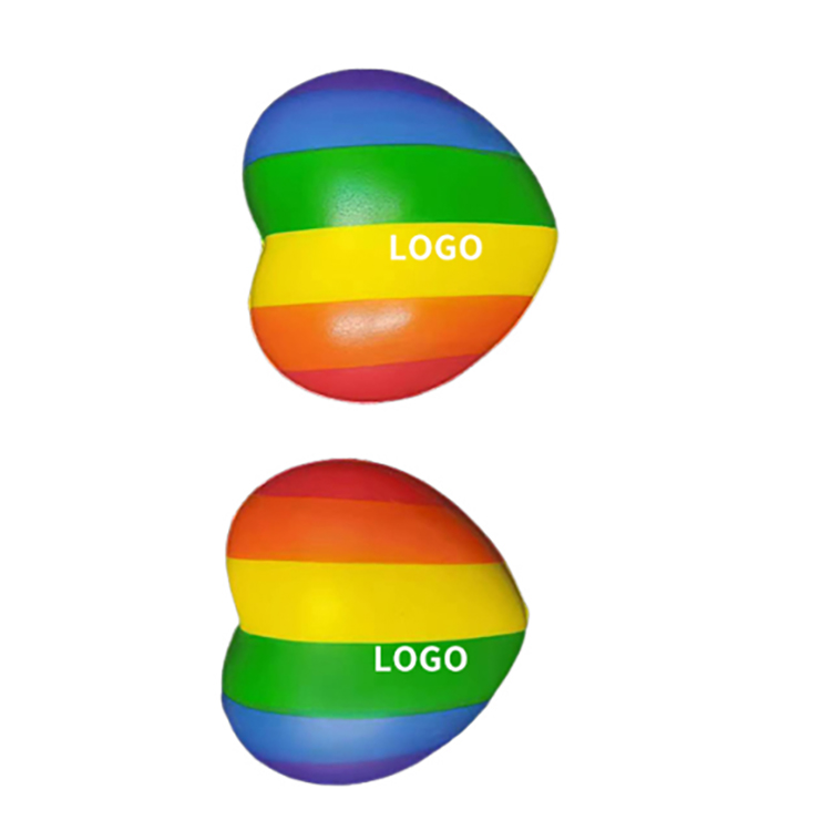 Custom Logo Heart Stress Relievers