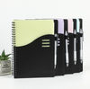 6.3" x 8.39" PP Cover Pocket A5 Coil Spiral Notebooks w/ Pen