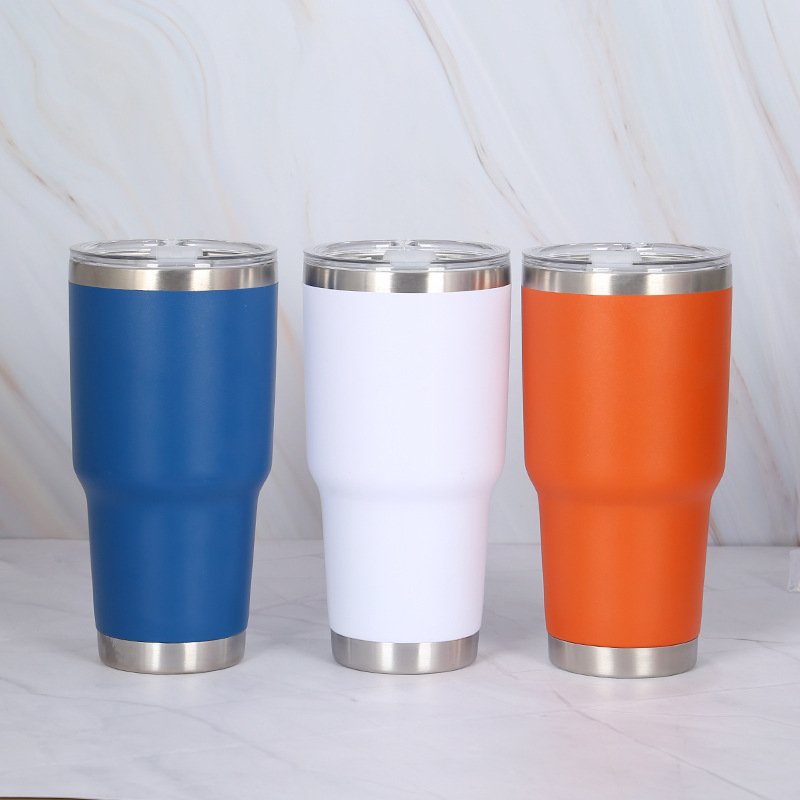 30oz With Straw Stainless Steel Insulated Water