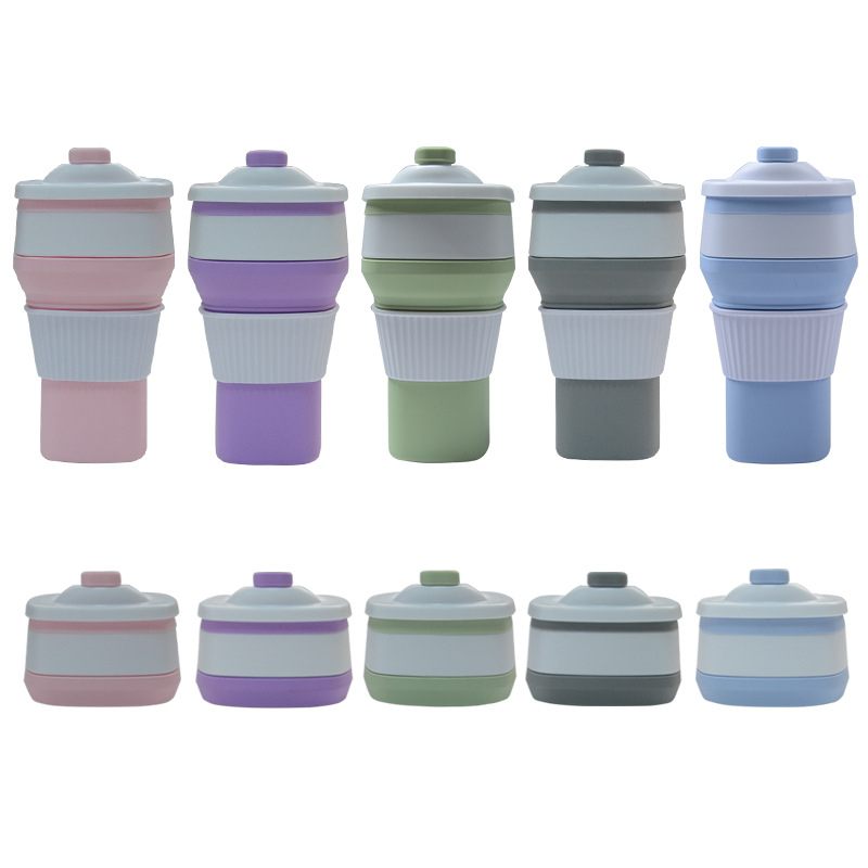 12 Oz. Folding Silicone Coffee Cup BPA Free