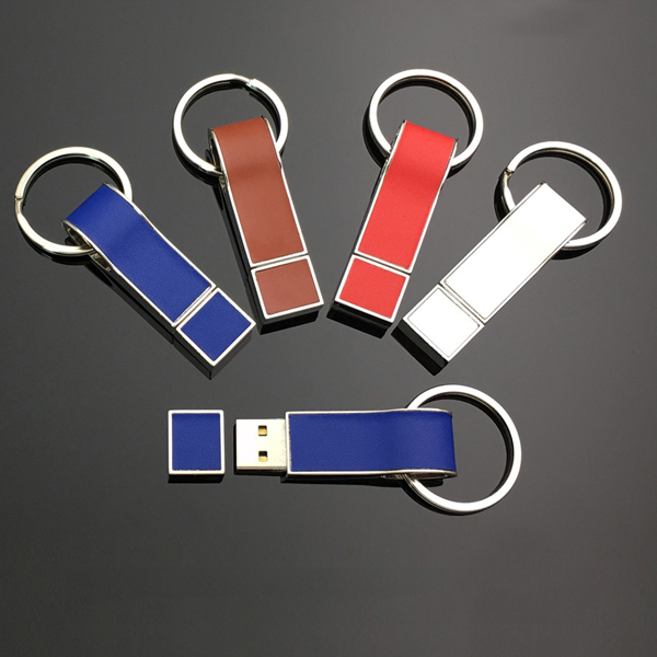 16 GB leather And Metal Flash Drive