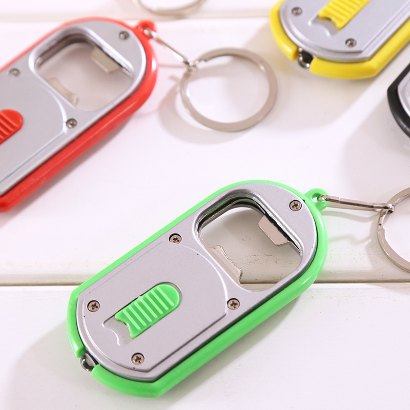 Beer Keychain Bright Keyring Bottle Opener Led KeyChain with Light