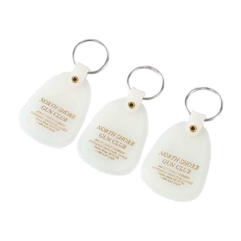 Teardrop Shape Plastic Key Tag