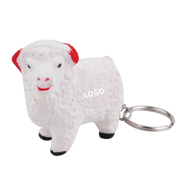 PU Elephant Stress Ball Keychain Pressure Reliever Keyring