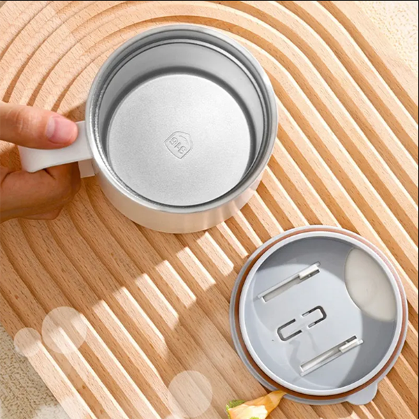 400ml Stainless Steel Coffee Mug with Rotating Lid