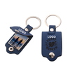 Blanks Leather Digital Photo Metal Key chains Laser Printing Key Rings