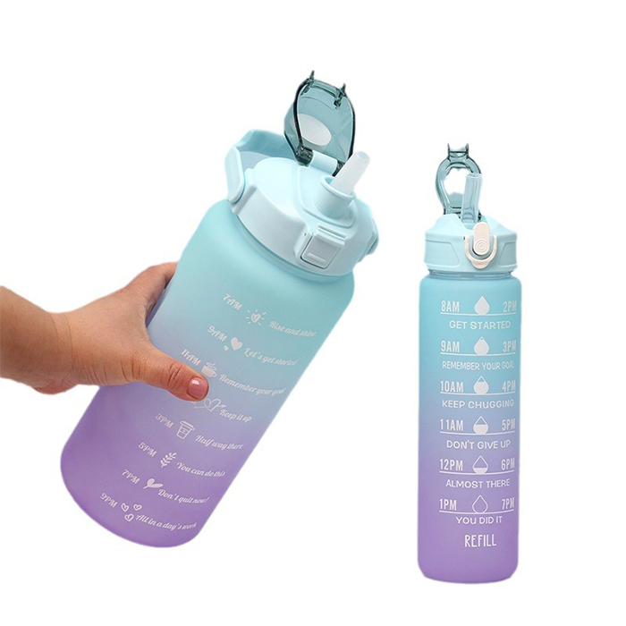 Color Changing Water Bottle 3 Piece Plastic Cup Set
