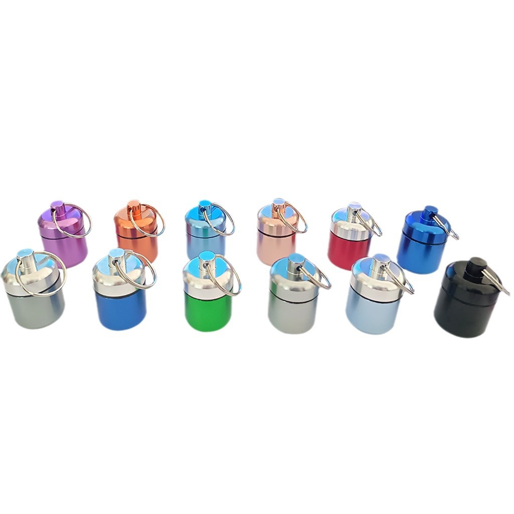 Waterproof Aluminum Mini Capsule Bottle Medicine Pill Storage