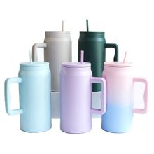Customized 50oz Big Mac Straw Insulation Tumbler