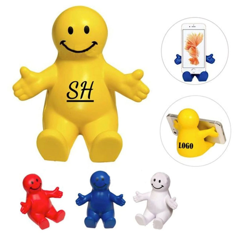 Little Man Smiling Face PU Material Pressure Ball