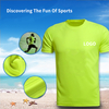Quick Drying T-shirt Custom Printed Logo Marathon Running Reunion Collar Short Sleeve