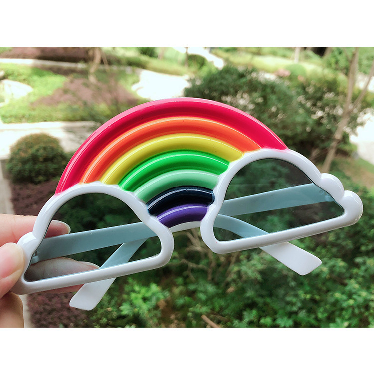 2024 Custom Fun Rainbow Cloud Party Sunglasses