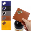 Square Leather Coaster Bottle Opener