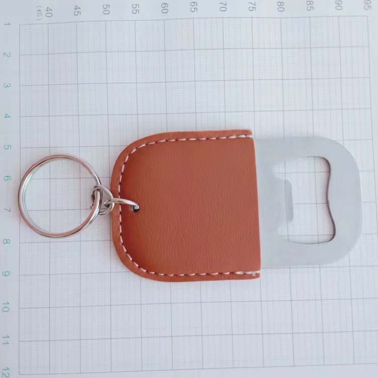 Bottle Opener With Leather Cover