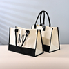 Jute Tote Bags Shopping Grocery Reusable Carry