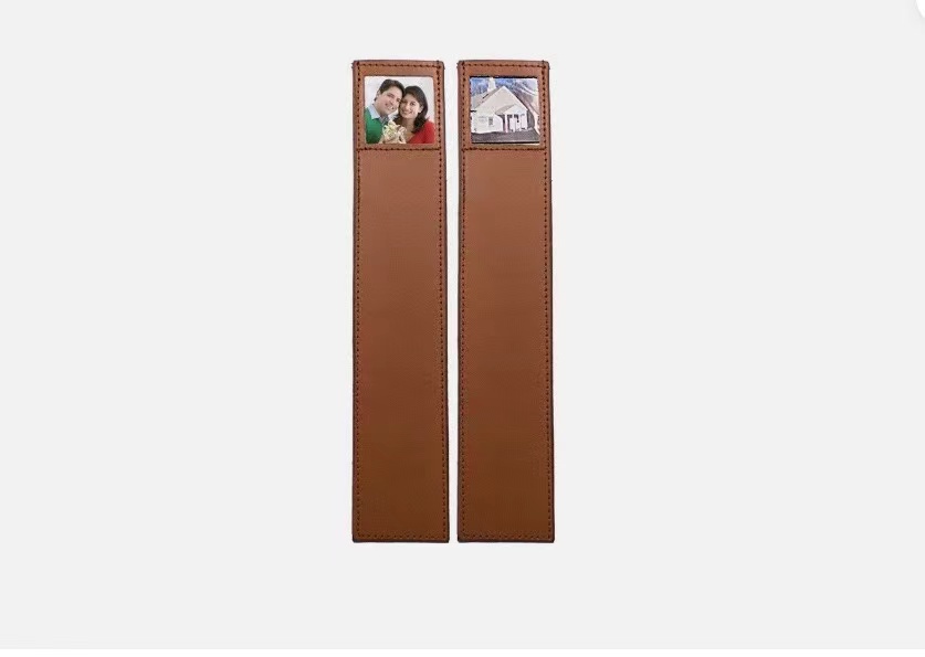 PU Leather Bookmark With Photo Frame