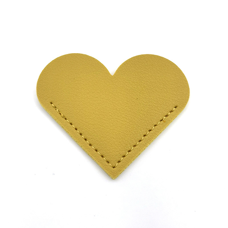 Heart Shaped Pu Leather Bookmark