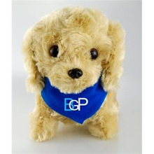 Customized Stuffed Animal Toy Floppy Dog With Bandana