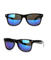 Print Color Mirrored Lenses Sporty Sunglasses