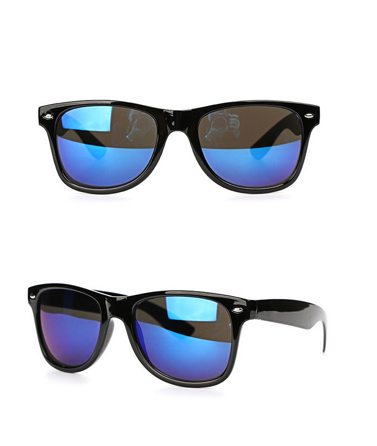 Print Color Mirrored Lenses Sporty Sunglasses
