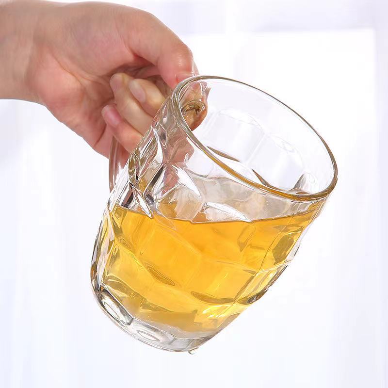 Dimpled Glass Beer Mugs/Cup