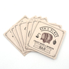 Promotional Customized Logo Water Absorbent Paper Coasters