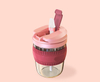 12oz 350ml Leakproof Straw Glass With Lid
