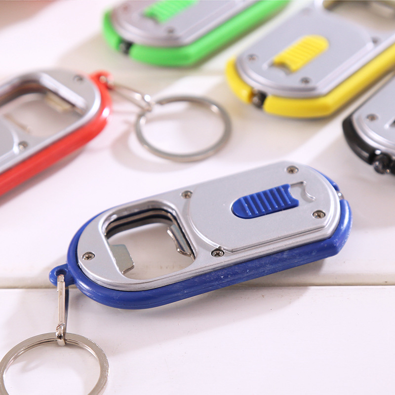 Beer Keychain Bright Keyring Bottle Opener Led KeyChain with Light