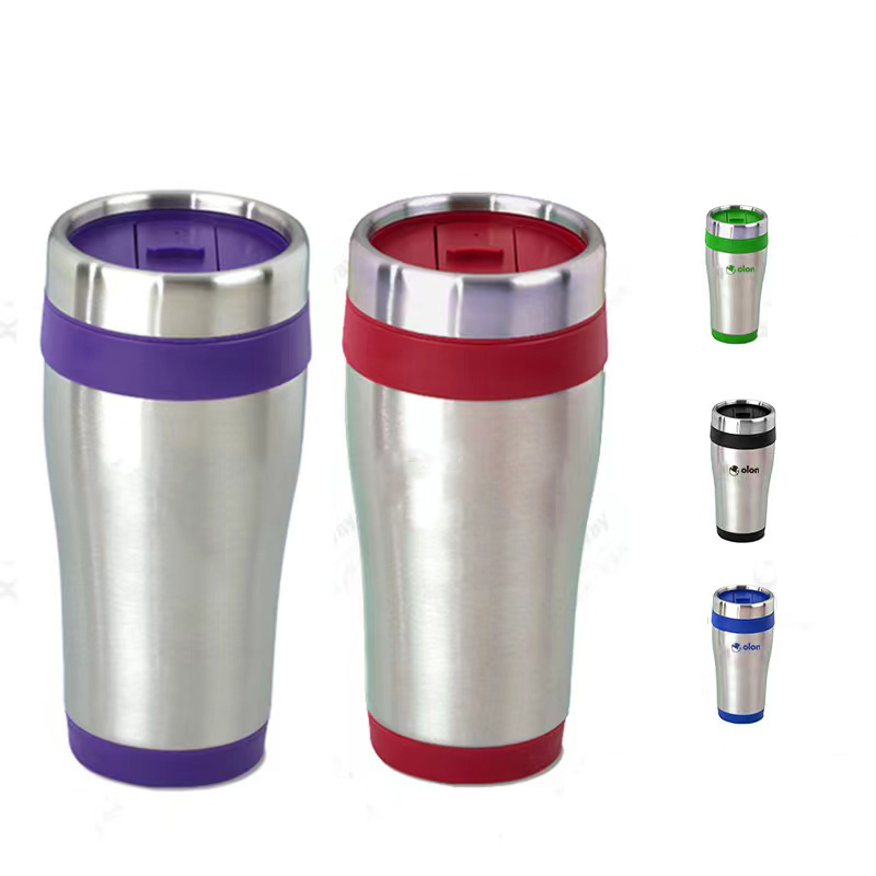 Steel Tumbler with Color Trim